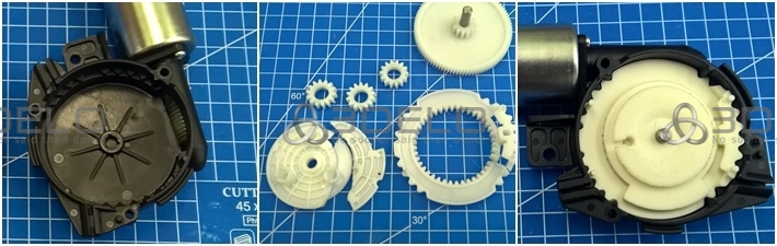  Механизм регулировки поясничной поддержки автомобиля "Honda" CR-V 3D печать шестеренок.