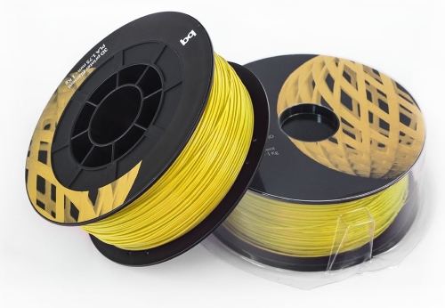 PLA пластик BQ для 3D принтера 1,75 мм желтый