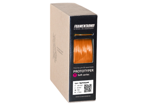 Пластик для 3D принтера FILAMENTARNO Prototyper T-Soft оранжевый 750 гр
